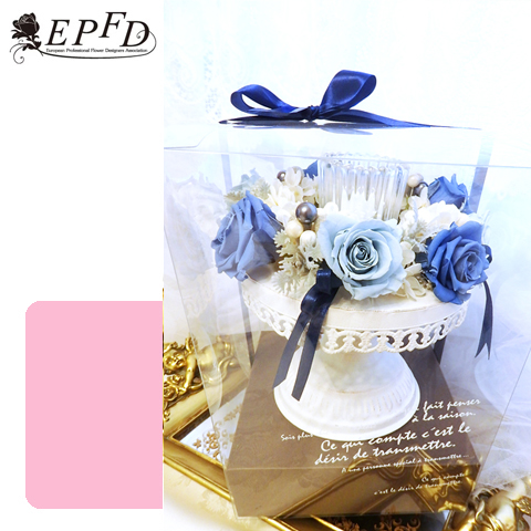 プリザーブドフラワー　ガーランドキャンドル