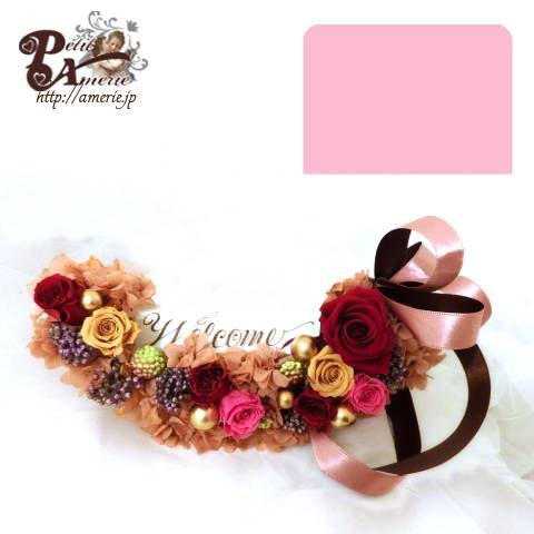 プリザーブドフラワー　ウォールクレッセント