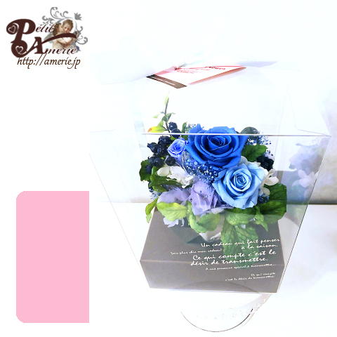 プリザーブドフラワー　ポットアレンジ