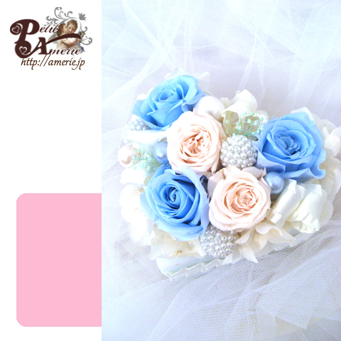 プリザーブドフラワー　ローズいっぱいのハートアレンジ