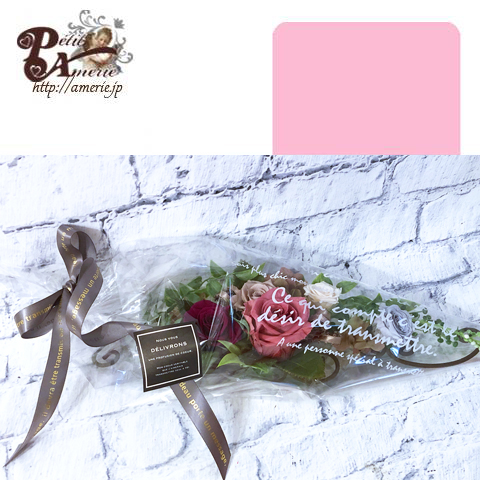 プリザーブドフラワー　ローズ溢れるアイアンの壁掛け