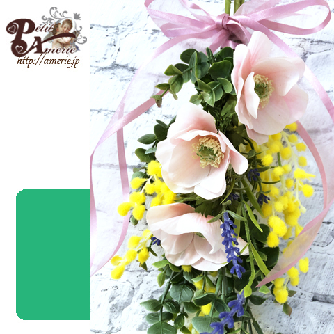 アーティフィシャルフラワー　吊り下げスワッグ