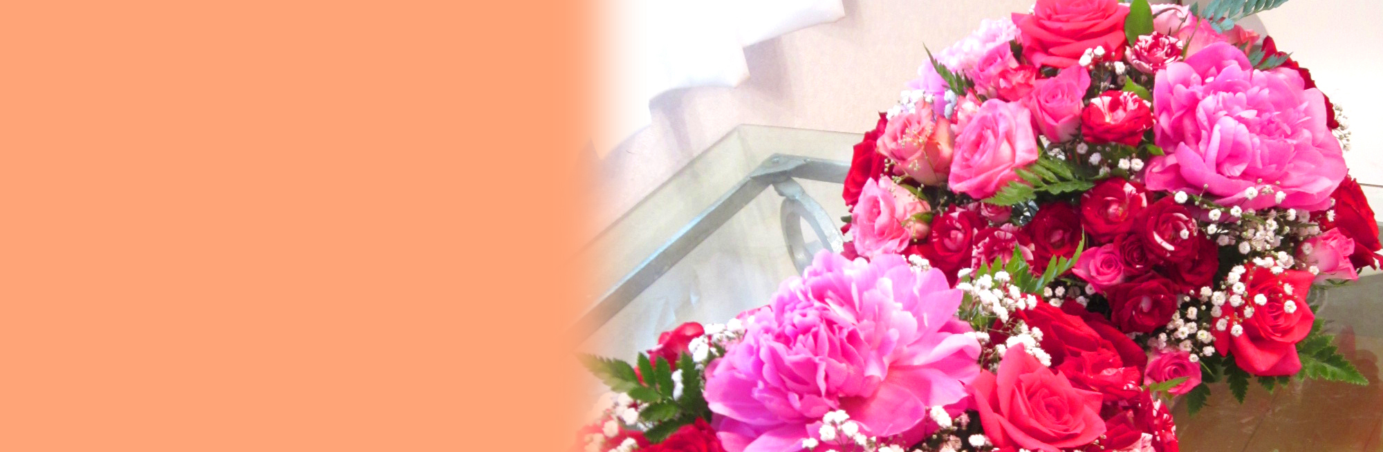 フレッシュフラワー　ラウンドアレンジメント